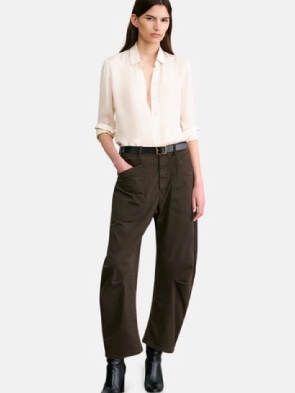 Nili Lotan Shon Pant Espresso - Picture 2 of 4